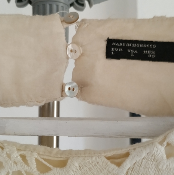 ZARA crochet lace open back sheath dress - Picture 6 of 17